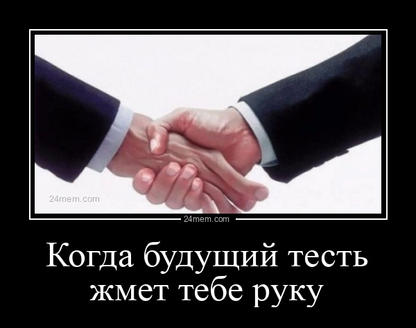 мем Когда будущий тесть жмет тебе руку  - 2022-5-31